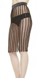 La Perla Graphique Couture Sheer Stripe Skirt at La Perla