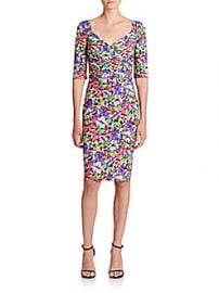 La Petite Robe Ruched Floral Sheath Dress at Saks Off 5th