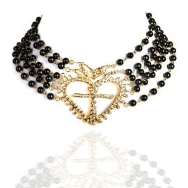 La Queen Collar features our logo amp worn by the mightiest of Queens Virgins Saints amp Angels at Virgins Saints and Angels