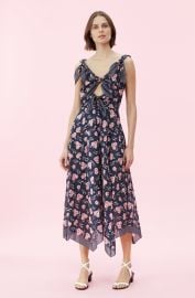 La Vie Adelle Scarf Print Dress at Rebecca Taylor