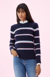 La Vie Multi Stripe Pullover   Rebecca Taylor at Rebecca Taylor