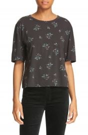 La Vie Rebecca Taylor Antique Floral Jersey Top at Nordstrom