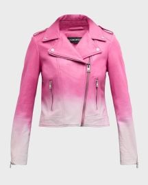 LaMarque Classic Leather Biker Jacket at Neiman Marcus