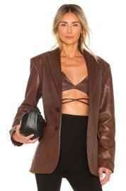 LaMarque Felina Blazer in Chocolate at Revolve