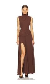 Lacademie By Marianna Amouage Gown In Brown at Revolve