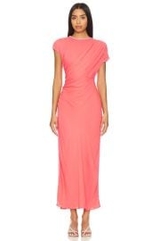 Lacademie By Marianna Bardot Midi Dress In Coral Purple at Revolve