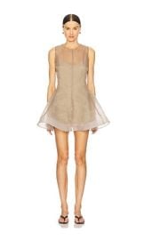 Lacademie By Marianna Blaire Mini Dress In Taupe at Revolve