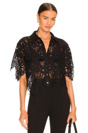 Lacademie Calla Lace Top In Black at Revolve