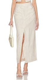 Lacademie Orsina Maxi Skirt In Natural at Revolve