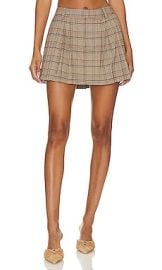 Lacademie Tara Mini Skirt In Brown Multi at Revolve