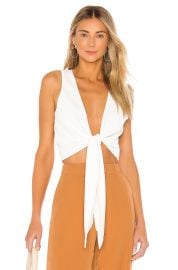 Lacademie The Aeris Top In White at Revolve