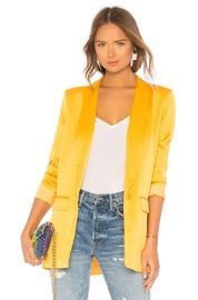 Lacademie The Fleur Blazer In Mustard Yellow at Revolve