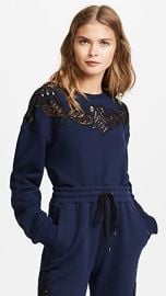  Lace Applique Pullover by Jonathan Simkhai at Shopbop