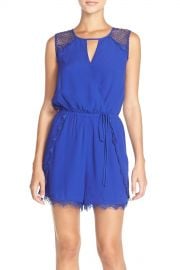 Lace Back Crepe Romper at Nordstrom Rack