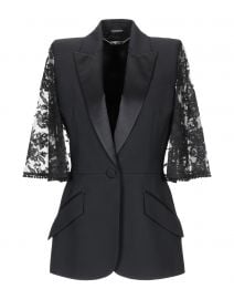 Lace Cape Sleeve Jacket by Alexander McQueen at Yoox