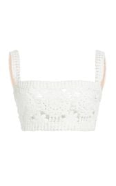 Lace Crochet Cropped Top By Elie Saab at Moda Operandi