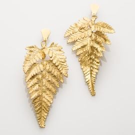 Lace Fern Earrings 8211 Alma Joyera at Alma Joyeria