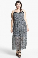 Lace Inset Maxi dress by Mimi Chica at Nordstrom