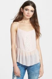 Lace Inset Sheer Camisole at Nordstrom Rack