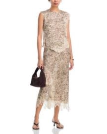 Lace Inset Top & Lace Inset Midi Skirt - Exclusive at Bloomingdales