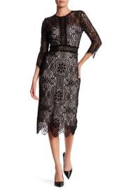 Lace Mix Openwork Dress by The Kooples at Nordstrom Rack