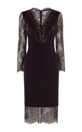 Lace Panel Pencil Dress by Karen Millen at Karen Millen 