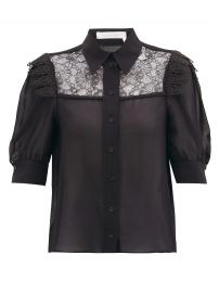 Lace-Panelled Georgette Blouse by See by Chloe at Matches