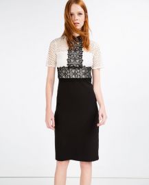 Lace Pencil Dress by Zara at Zara