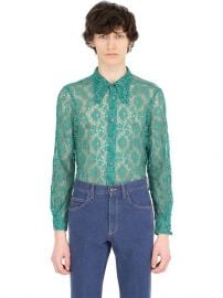 Lace Shirt With 70S Style Collar at Gucci