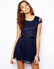 Lace Skater Dress at Asos