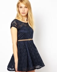 Lace Skater Dress by Yumi at Asos