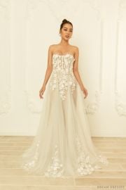 Lace Strapless Wedding Gown Nelly Dream Dresses by PMN at Dream Dresses