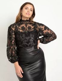 Lace Top  Women39s Plus Size Tops at ELOQUII