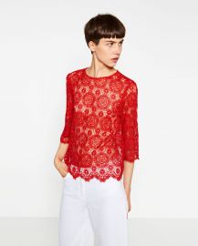 Lace Top at Zara