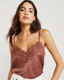 Lace Trim Cami at Abercrombie