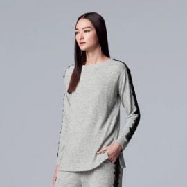 Lace-Trim Crewneck Sweater at Kohls