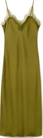Lace Trim Satin Midi Slipdress at Nordstrom