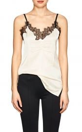 Lace-Trimmed Cashmere Satin Cami by Helmut Lang at Barneys