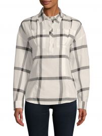 Lace-Up Cotton Shirt at Saks Off 5th