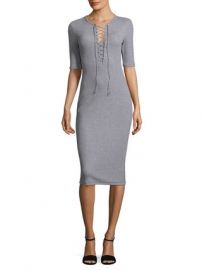 Lace-Up Cotton T-Shirt Dress by Derek Lam 10 Crosby at Gilt at Gilt