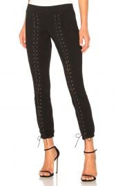 Lace-Up Crop Sweatpants by Pam & Gela at Revolve