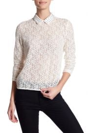 Lace long sleeve shirt at Nordstrom Rack