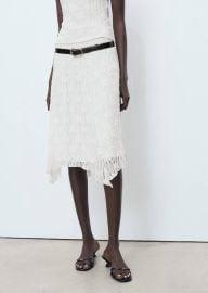 Lace midi skirt - Women | MANGO USA at Mango