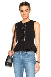 Lace peplum top by Alexander Wang at Forward by Elyse Walker