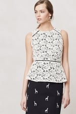 Lace peplum top like AnnaBeths at Anthropologie