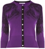 Lace print cardigan at Karen Millen