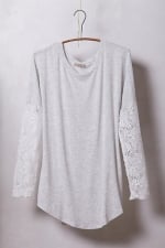 Lace sleeved scoopneck at Anthropologie at Anthropologie