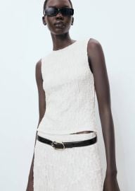 Lace strap T-shirt - Women | MANGO USA at Mango