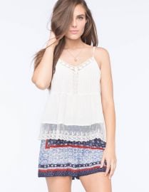 Lace tank by Patrons of Peace at Tillys