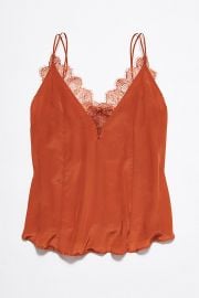 Lace trim cami at Free People